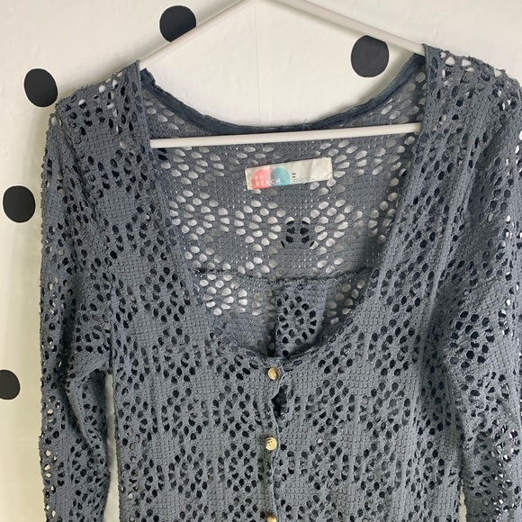 EUC FREE PEOPLE BEACH LOVE SONG CARDIGAN - Picture 4 of 8